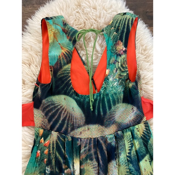 Anthropologie Eva Franco Oroya Cactus Dress Sz 2 - Picture 7 of 9